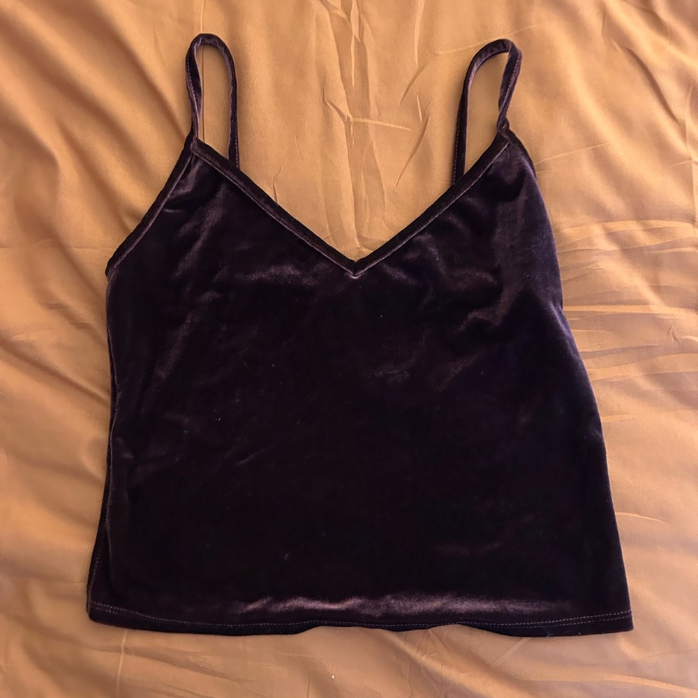 Forever 21 Blue Sleeveless Fitted Camisole
